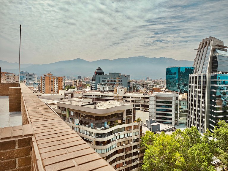 Terraço privativo | 6 pessoas /2 banheiros em Providencia co