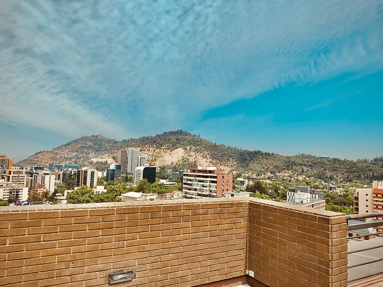 Terraço privativo | 6 pessoas /2 banheiros em Providencia co