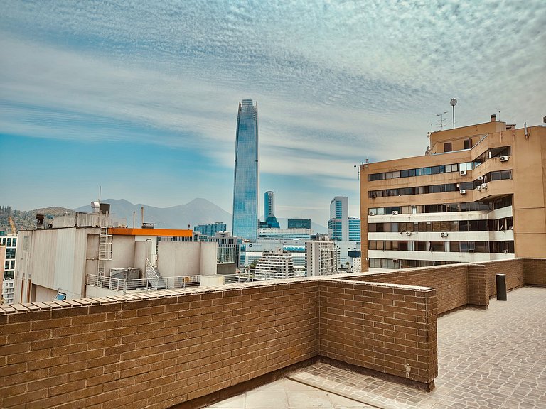 Terraço privativo | 6 pessoas /2 banheiros em Providencia co