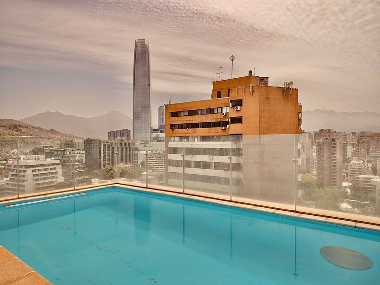 Terraço privativo | 6 pessoas /2 banheiros em Providencia co