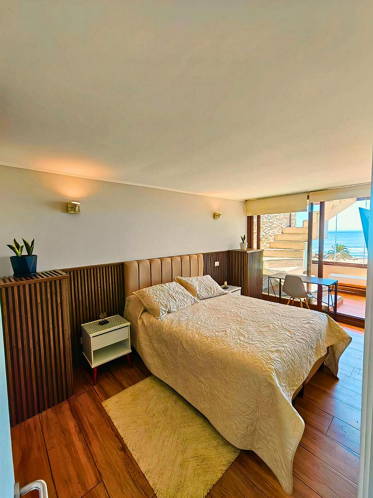 Concón - Terraço com vista para o mar