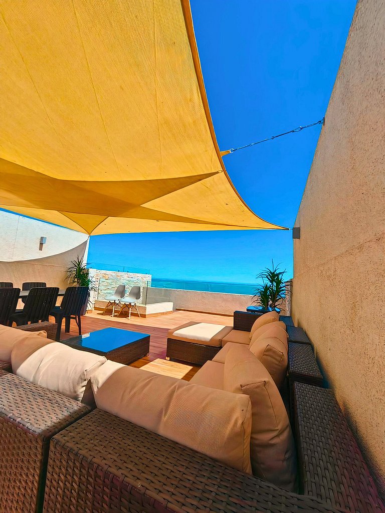 Concón - Terraço com vista para o mar