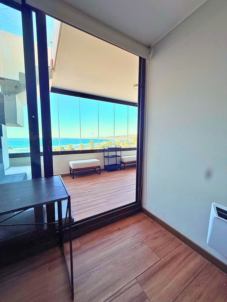 Concón - Terraço com vista para o mar