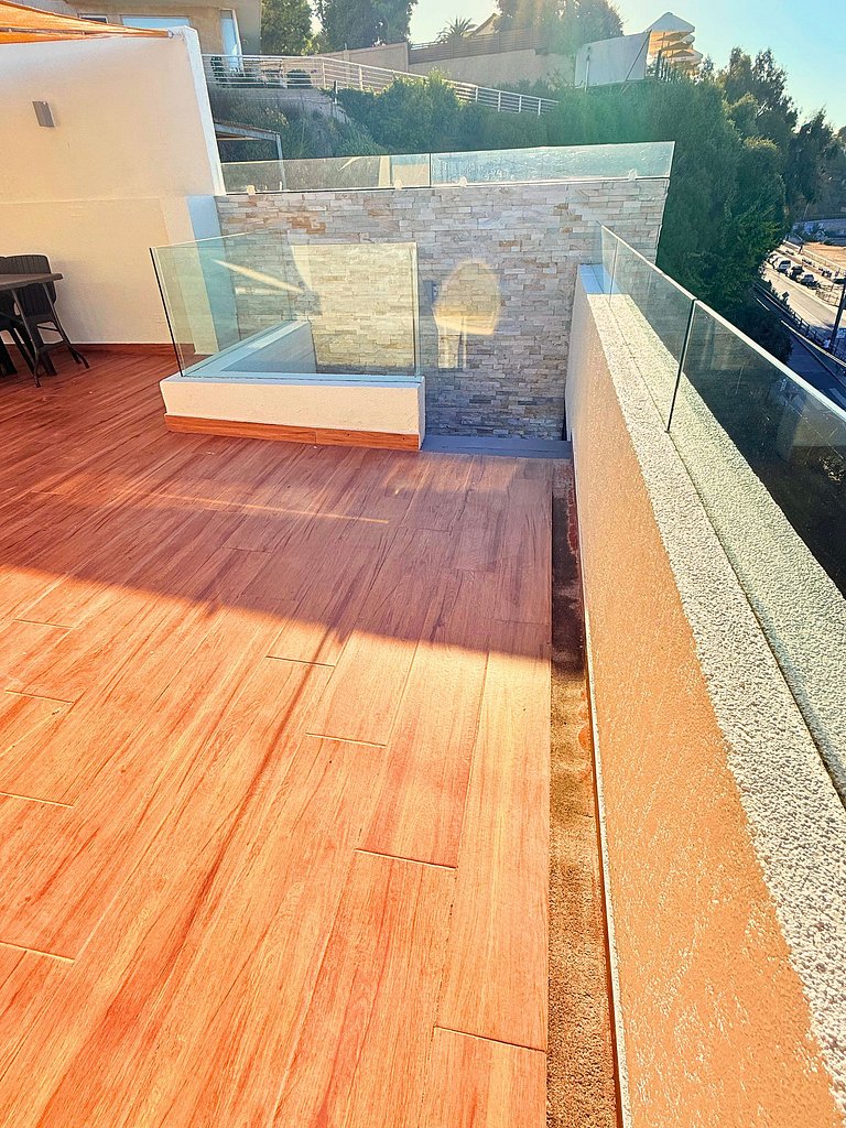 Concón - Terraço com vista para o mar