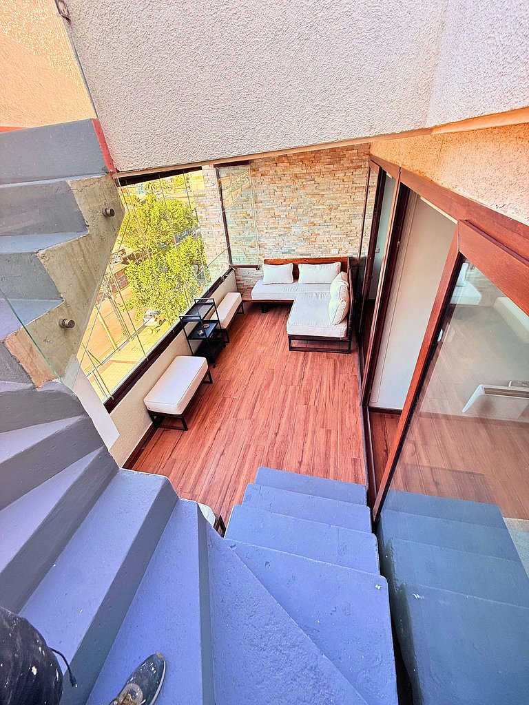 Concón - Terraço com vista para o mar