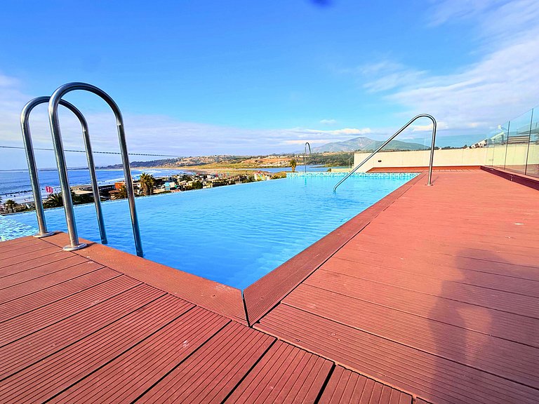 Concón - Terraço com vista para o mar