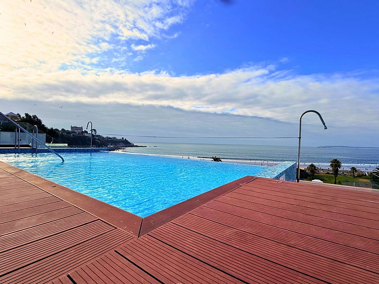 Concón - Terraço com vista para o mar